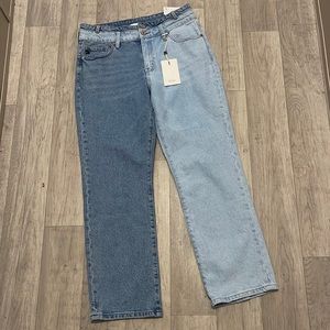 NWT KANCAN colorblock denim size 11 29
